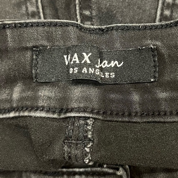 Wax Jeans Black Cuffed Hem Capri Denim Jeans Size 3 Women’s - Picture 2 of 5